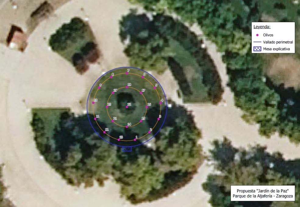 Jardin de la Paix à Saragosse